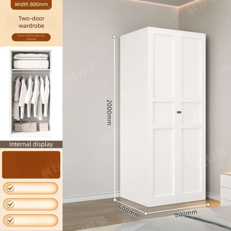 Thick metal wardrobe for home bedroom modern simple Floor standing storage cabinet