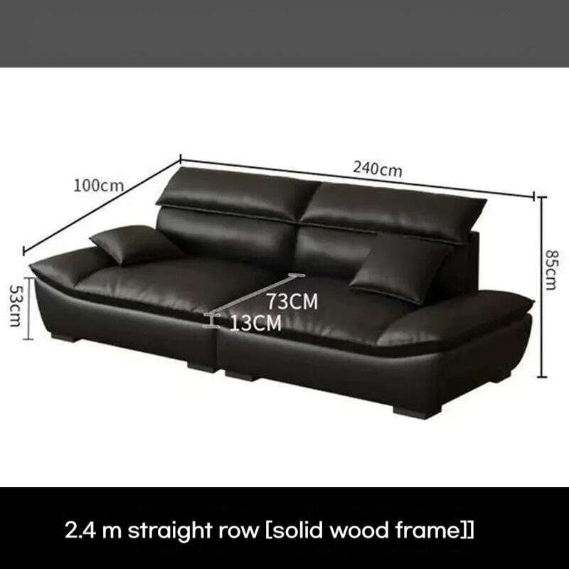Sailing high living room, Italian luxury leather sofa, light
