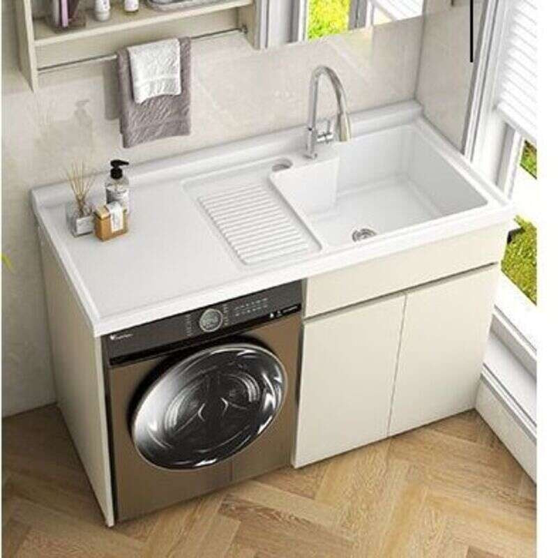 QW- Storage Cabinet Bathroom Sink Set with Faucet