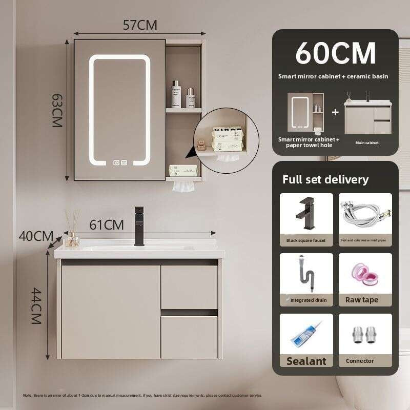QW- Dressing table storage set, width 40 cm. Bathroom Mirror Cabinet