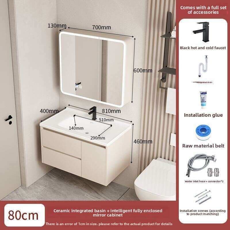 QW- Dressing table storage set, width 40 cm.Bathroom Mirror Cabinet