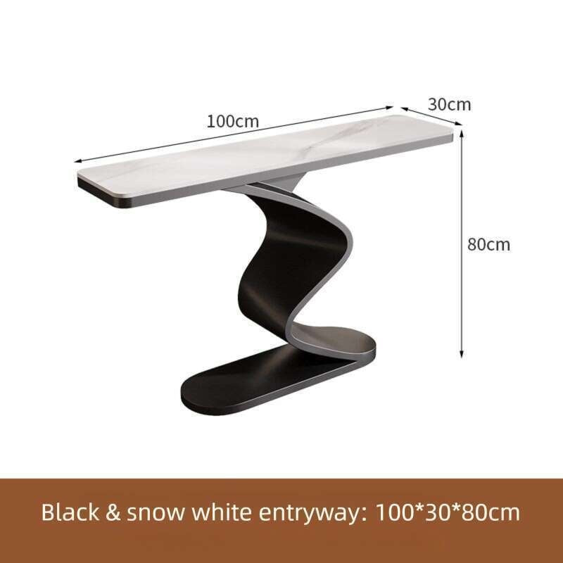 Living room bar stone entrance Extra narrow wall table Modern minimalist style Console sideboard