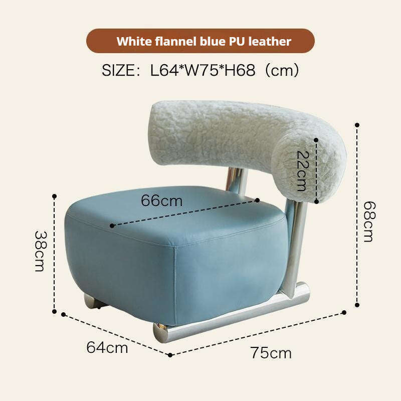 นอร์ดิกแสงที่เพิ่มขึ้นนั้นเรียบง่ายโซฟาเดี่ยวเก้าอี้ห้องนอนโซฟาสตูลบ้าน Sledge สะดวกผ้าฝ้ายและผ้าป่าน