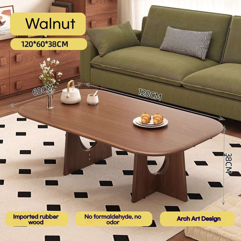 Full solid wood living room coffee home tea balcony low table