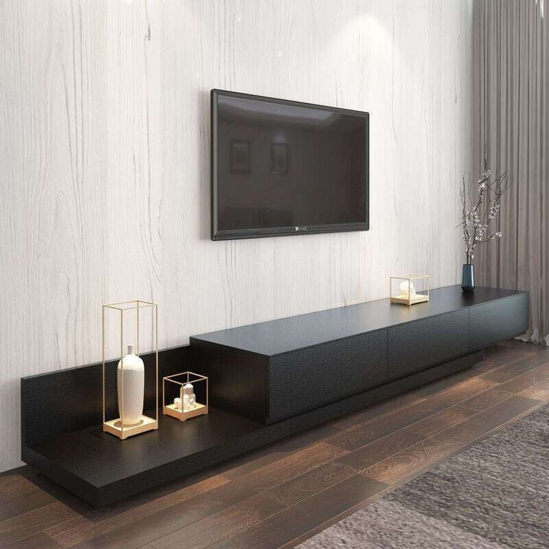 and Coffee Table Set, Expandable TV Stand, Modern Minimalist Floor Cabinet