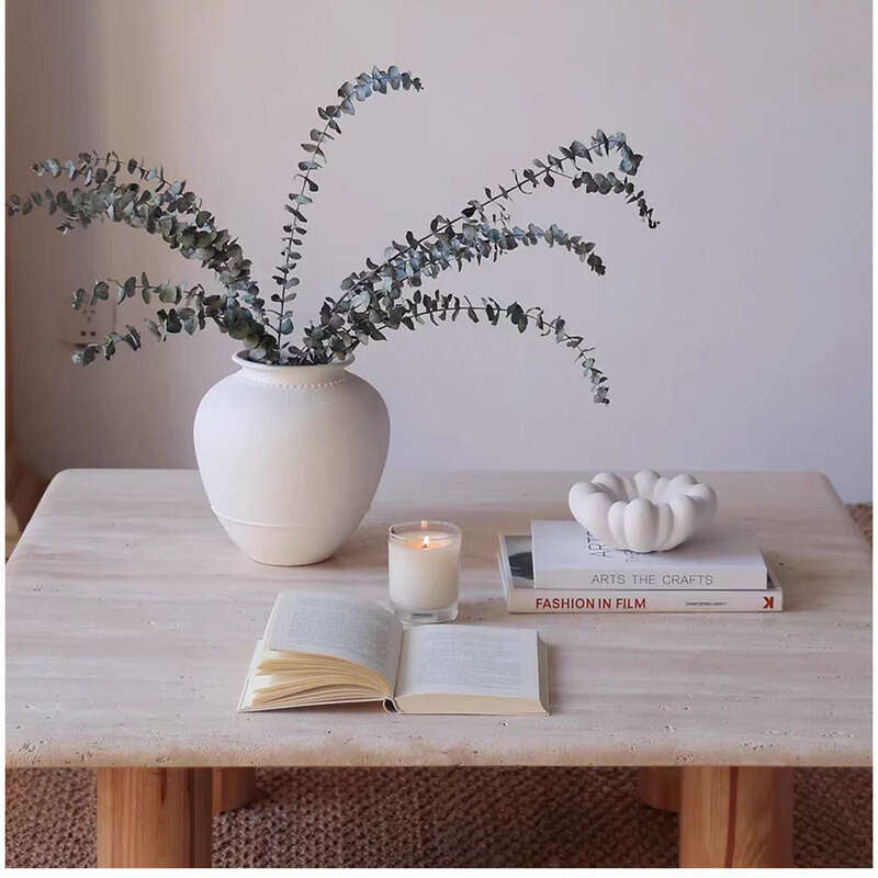 Stone Living Room Tea Japanese Style Coffee Table Natural Marble Furniture