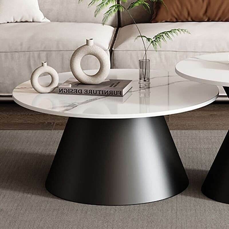 Slate Coffee Table Light and elegant coffee Sofa side for home living room, small round table