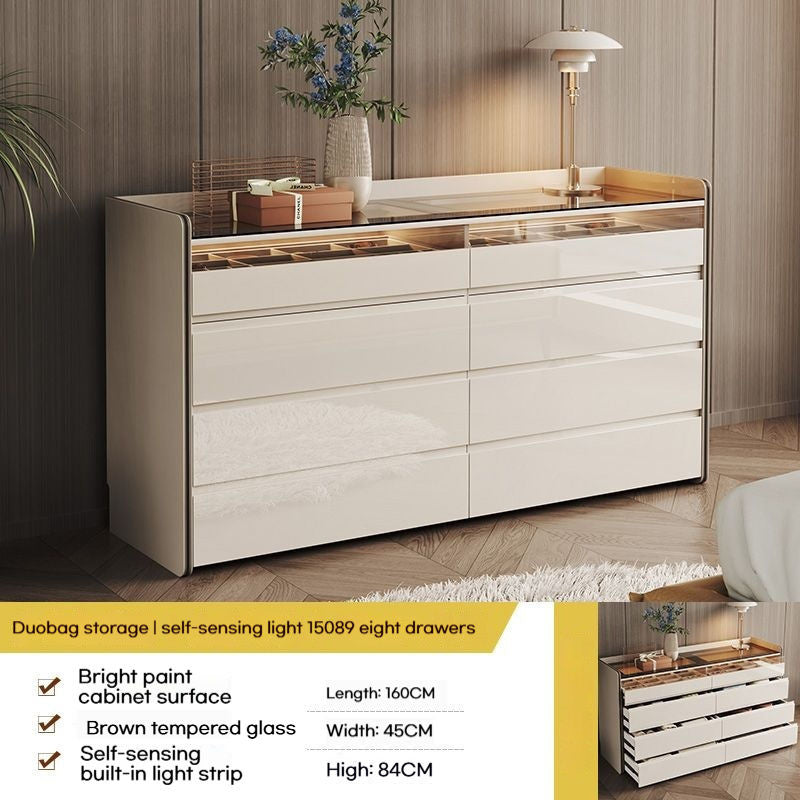 Light Luxury Chest of Drawers, Bedroom Dressing Table, Cosmetic Bed Storage Cabinet, Tail Cabinet