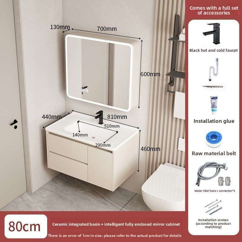QW- Dressing table storage set, width 40 cm.Bathroom Mirror Cabinet