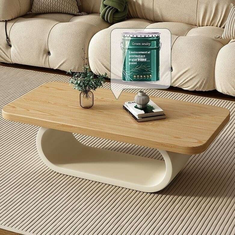 Solid wood coffee small living room, home type, tea cream table, creative, modern, simple.