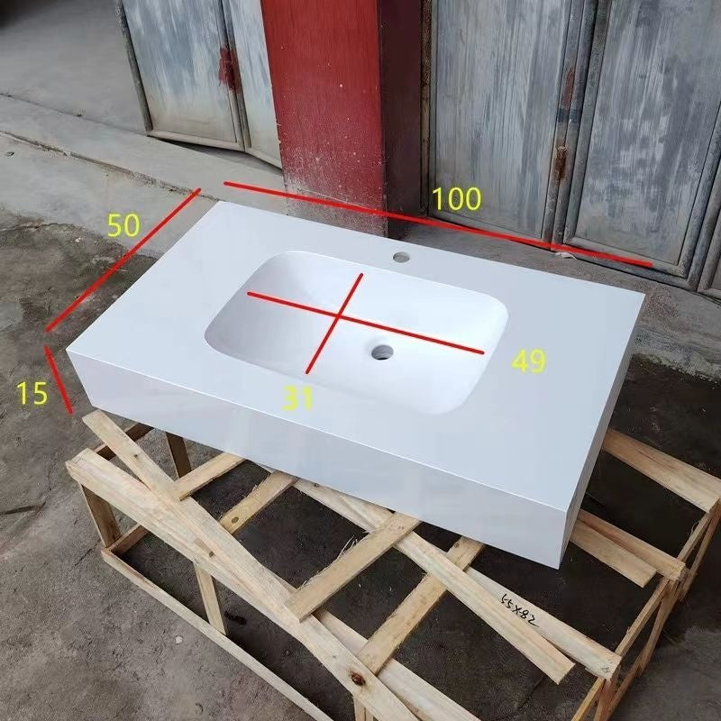 QW- Bathroom Artificial Stone Ceramic Basin