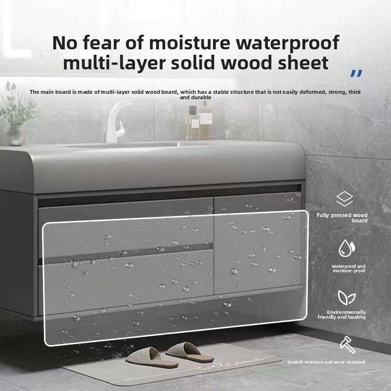 QW- Storage Smart Mirror Cabinet in the Bathroom, Bathroom Sink Set