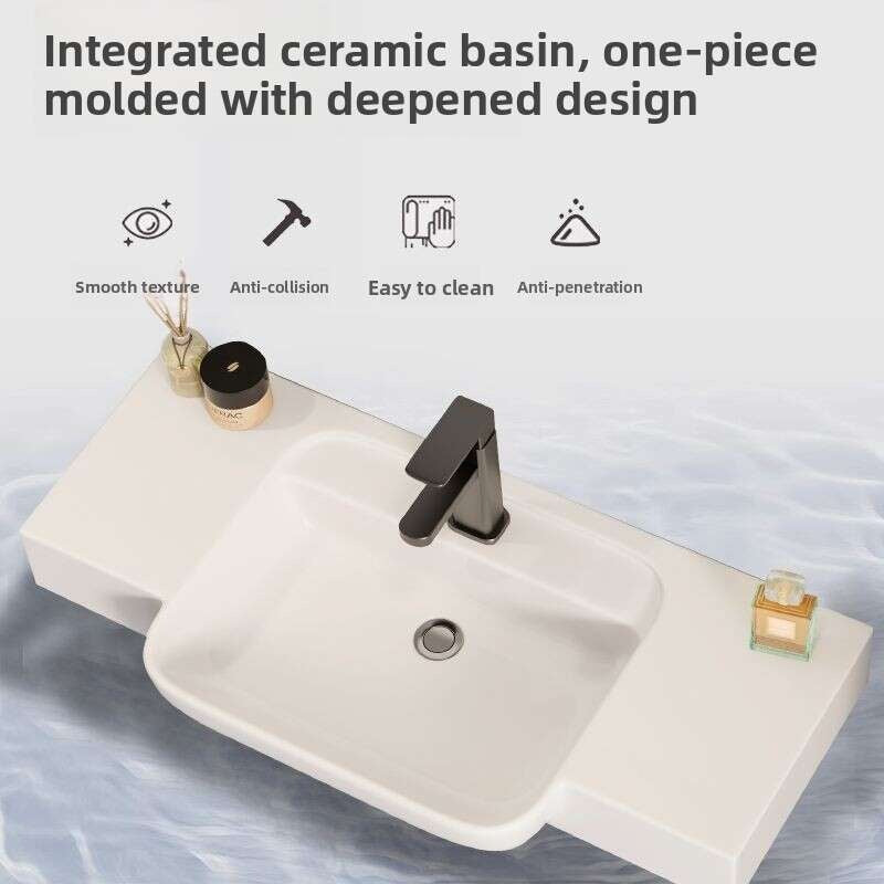 QW- Aluminum Storage Smart Mirror Cabinet in the Bathroom, Bathroom Sink Set