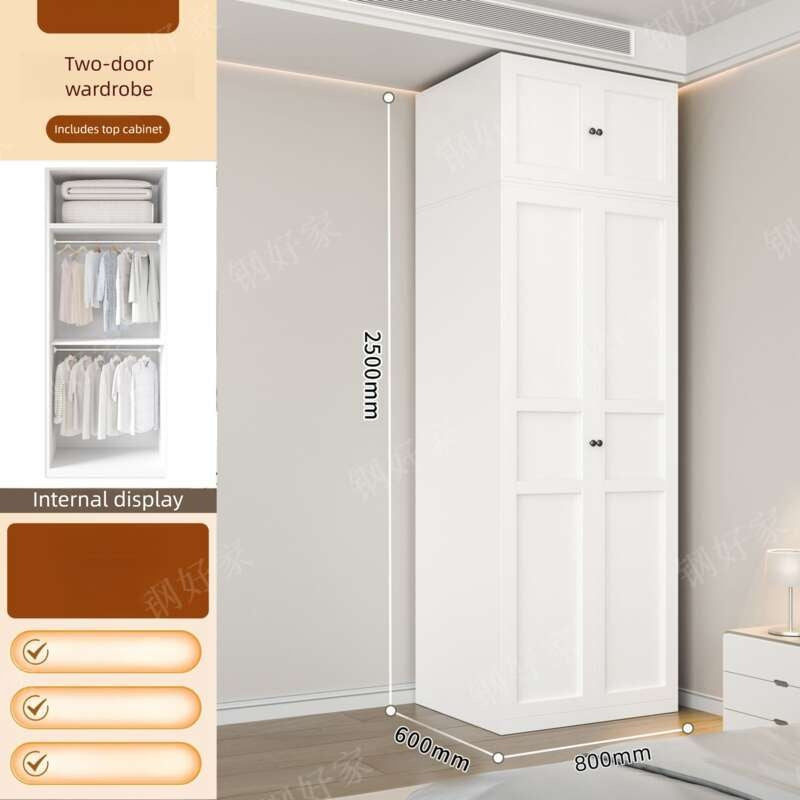 Thick metal wardrobe for home bedroom modern simple Floor standing storage cabinet