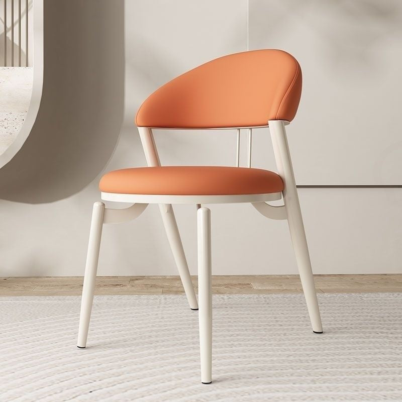 ส่วนครีมลมสีขาวเก้าอี้รองรับบ้านโมเดิร์นที่เรียบง่ายเก้าอี้ร้านอาหารกลับเก้าอี้รองรับ 