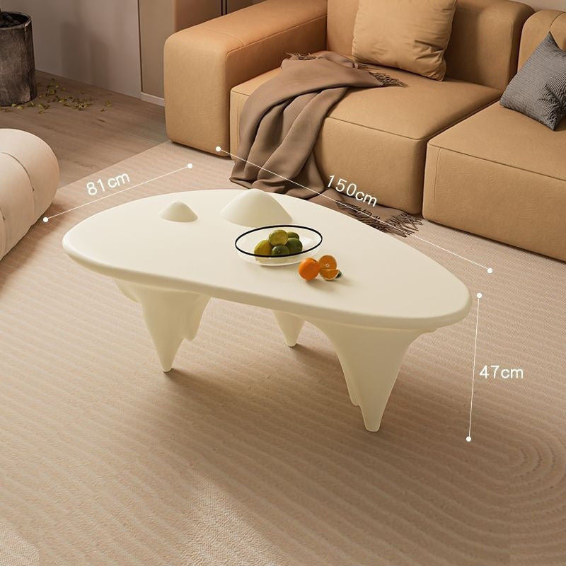 Nordic Cream Wind Light Elegant Design Sense Living Room Coffee Beside Tea Table Mountain and River Art New Style