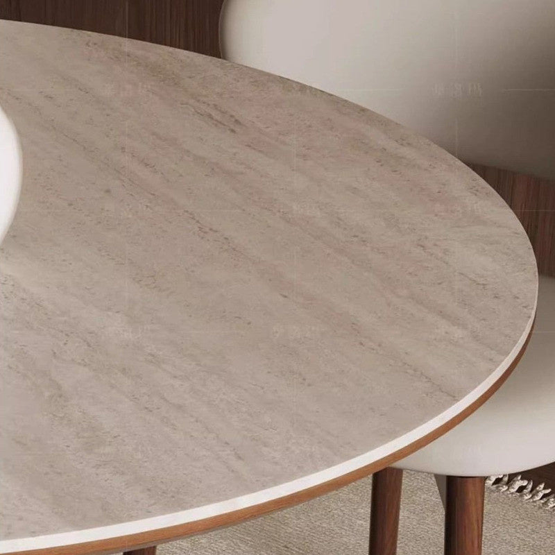 Luxury Granite Round Table for Home/Reception Premium Conversation Chair Set