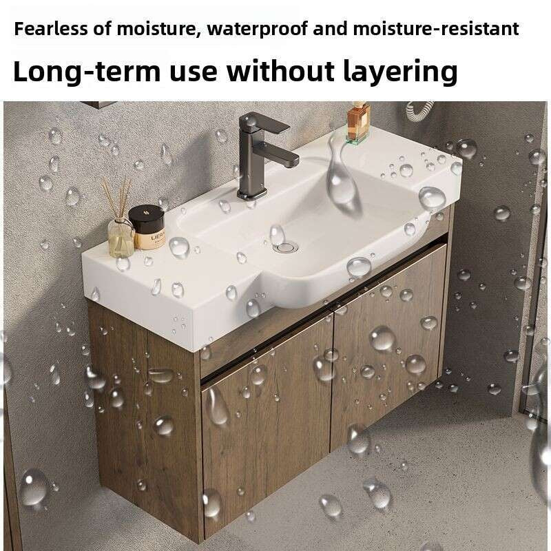 QW- Aluminum Storage Smart Mirror Cabinet in the Bathroom, Bathroom Sink Set