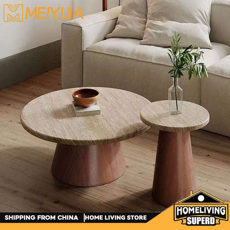 Stone Cave Living Room Home Marble Simple Small Coffee Table