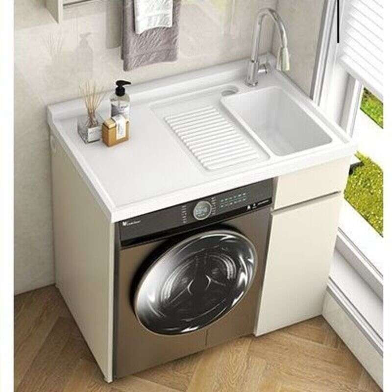 QW- Storage Cabinet Bathroom Sink Set with Faucet