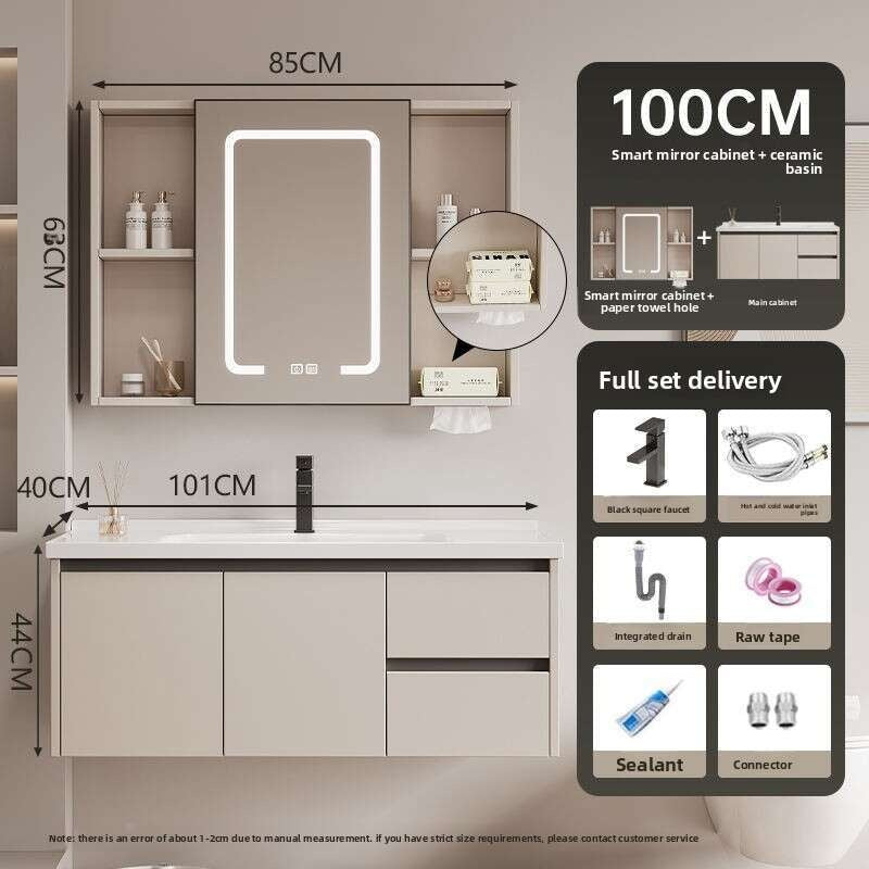 QW- Dressing table storage set, width 40 cm. Bathroom Mirror Cabinet
