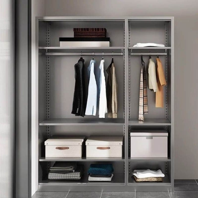 304 Balcony Stainless Steel Sun Protection Waterproof Home Multi-layer Metal Wardrobe Miscellaneous Storage Cabinet