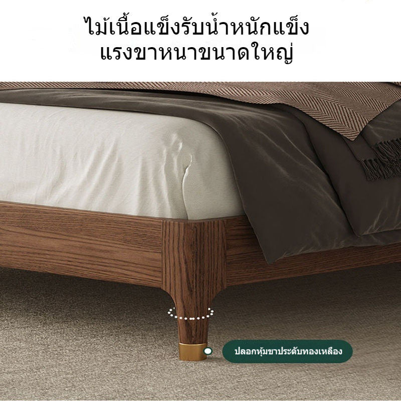 ห้องนอนสีขาว 1.5 เมตรโมเดิร์นที่เรียบง่ายและทันสมัยเตียงบ้านนอร์ดิก 1.8 เมตรห้องนอนใหญ่การ์...