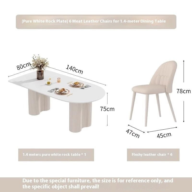 โต๊ะเก้าอี้ Island Table Slate ส่วนใหญ่จะดูหรูหราสไตล์ฝรั่งเศสครีมในส่วนของโต๊ะเก้าอี้รวมร้านอาหารหน้าแรก