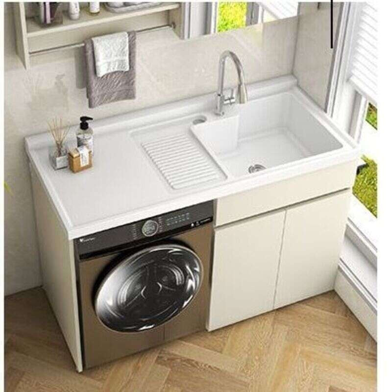 QW- Storage Cabinet Bathroom Sink Set with Faucet