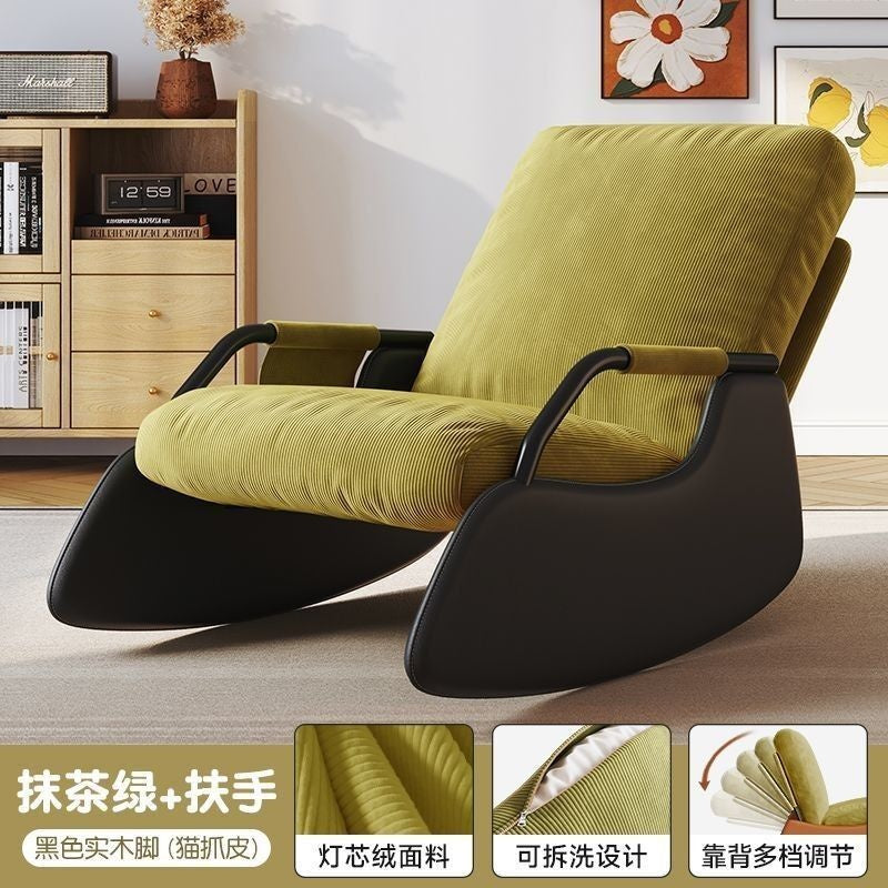 Lazy Rocking Single Lounge Chair Living Room Sofa Five Gear Adjustable