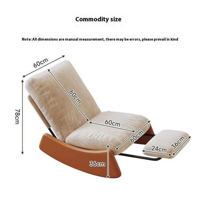 Lazy Rocking Single Lounge Chair Living Room Sofa Five Gear Adjustable