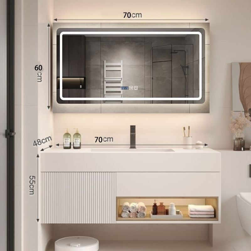 QW- Spot product/Bangkok DeliveryBathroom storage cabinet Smart mirror in the bathroom