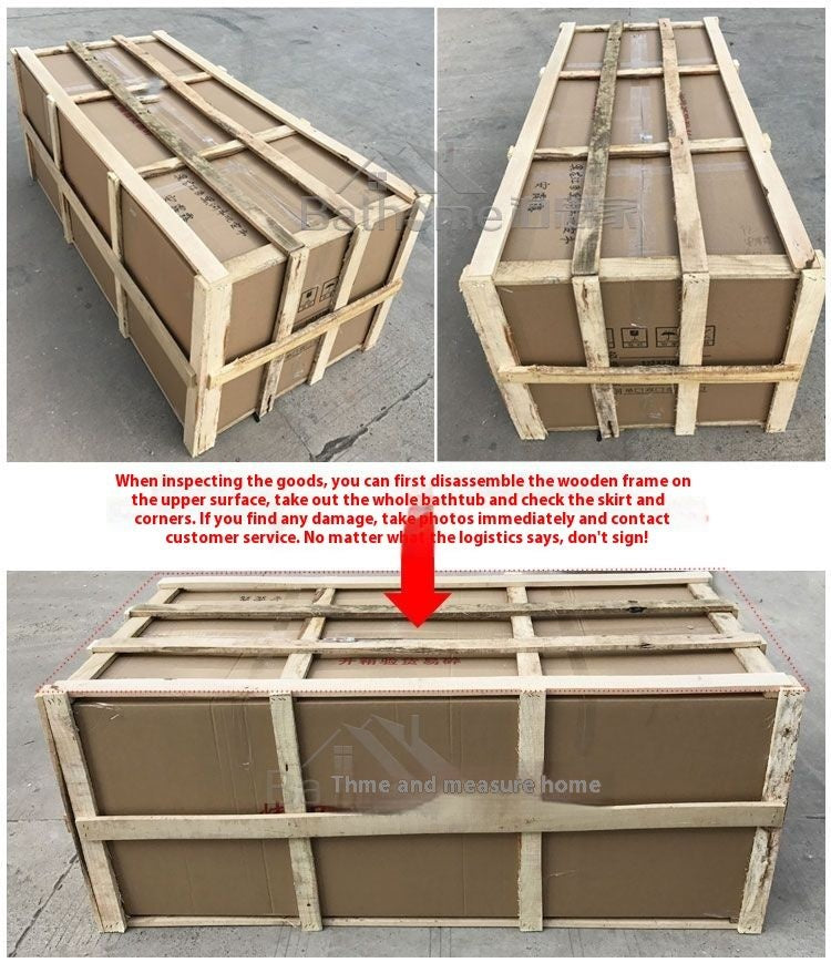 QW- Fan-Shaped Wave-Shaped Bathtub, Bathroom Accessories, Bathtub