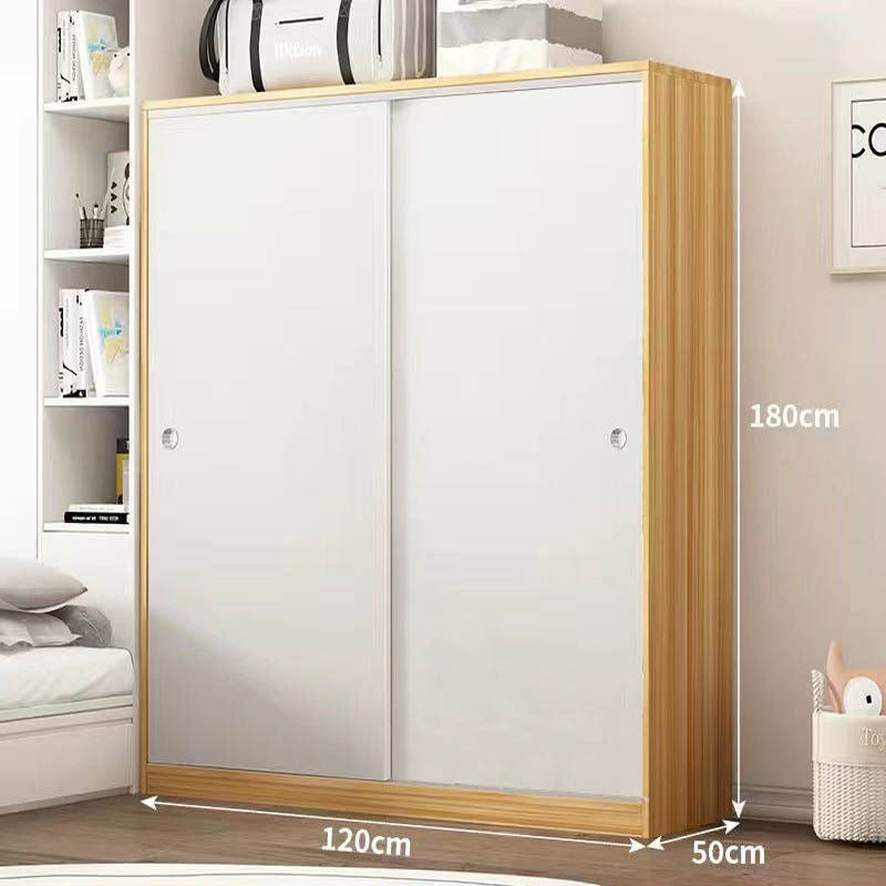 Home Wardrobe Bedroom Sliding Door Simple Modern Children's Adult Cabinet Economical for Dormitory Rental Room