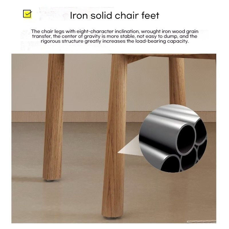 Nordic Modern Home Bedroom Back Makeup Stool Dressing Table Coffee Donut Dining Chair