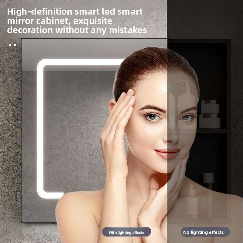 QW- Aluminum Storage Smart Mirror Cabinet in the Bathroom, Bathroom Sink Set