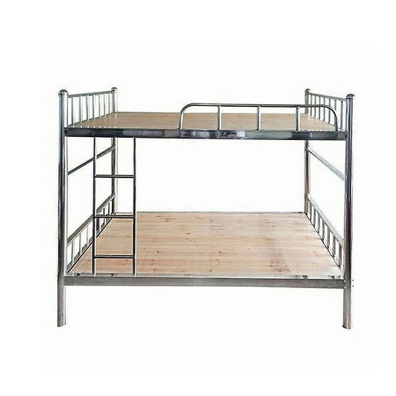 Upper lower stainless steel modern simple dormitory bunk beds, wrought iron high and low beds