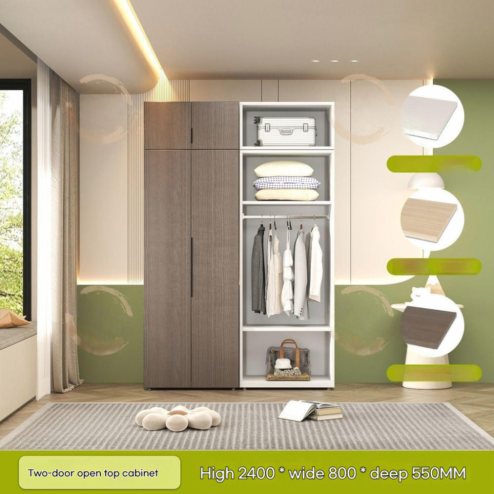 Thickened Steel Home Wardrobe Bedroom Aluminum Honeycomb Panel Storage Cabinet Eco-Friendly