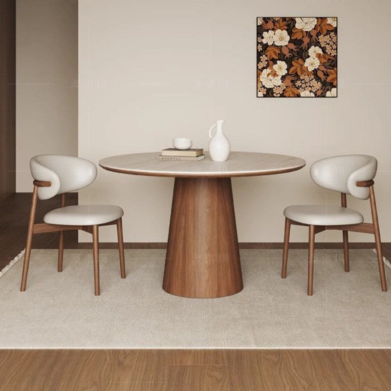 Luxury Granite Round Table for Home/Reception Premium Conversation Chair Set