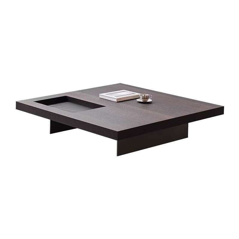 Simple coffee table for living room Creative Rectangular Smoke Wood Tea Table