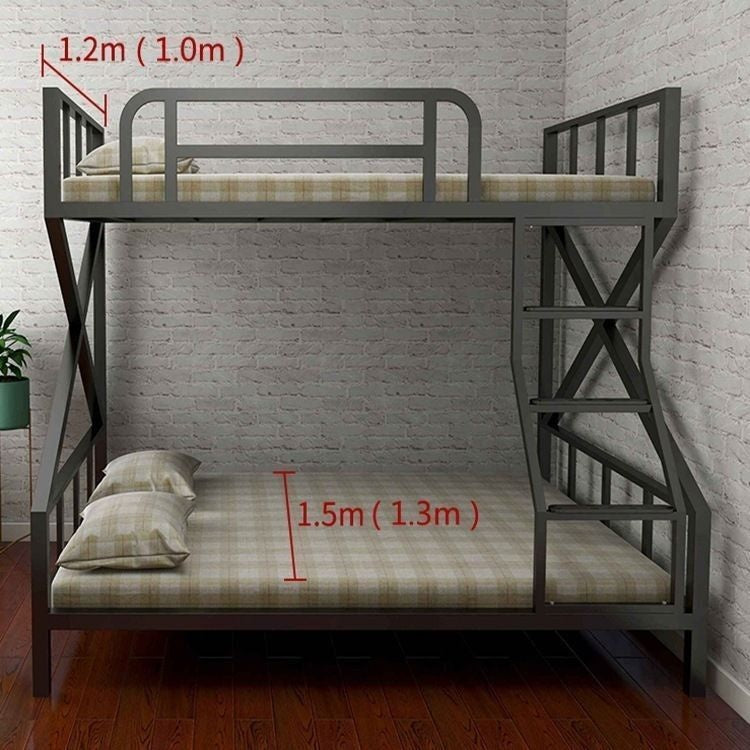 Upper double twin upper and lower maid steel frame bed, eSports room