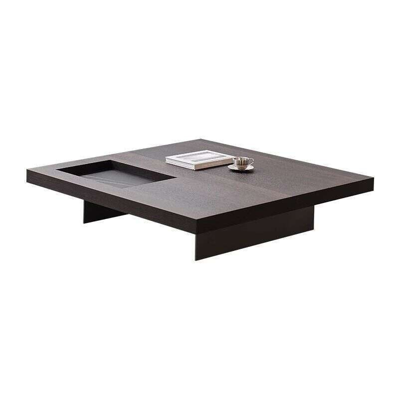 Simple coffee table for living room Creative Rectangular Smoke Wood Tea Table