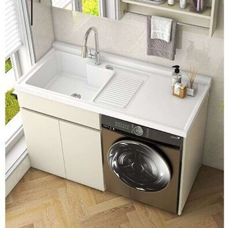 QW- Storage Cabinet Bathroom Sink Set with Faucet