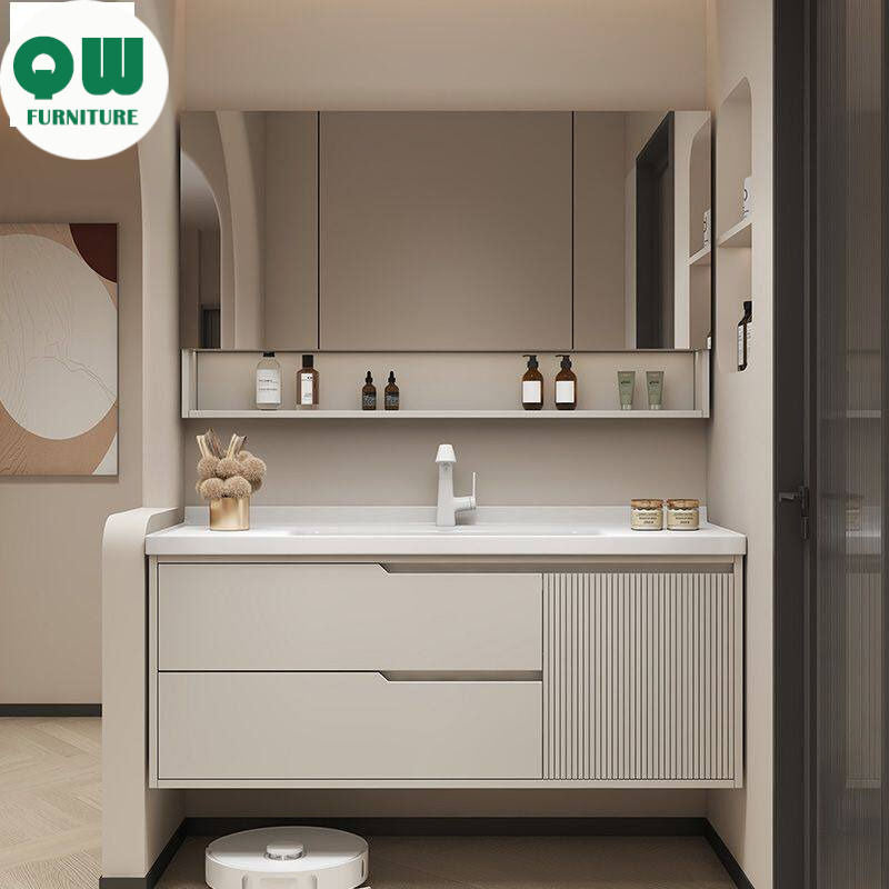 QW- Bathroom Sink Cabinet Set with Smart Mirror