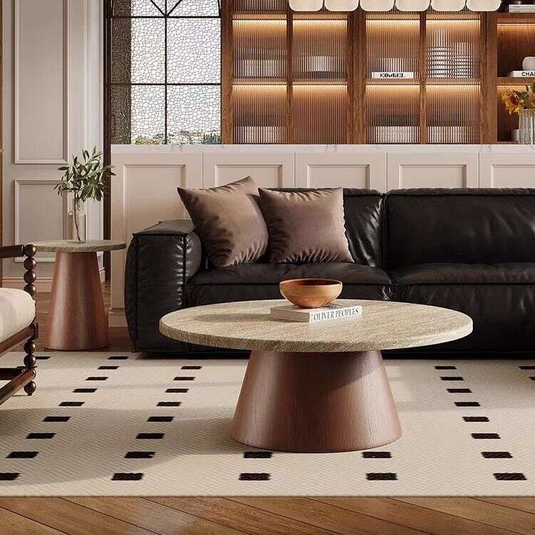 Stone Cave Living Room Home Marble Simple Small Coffee Table