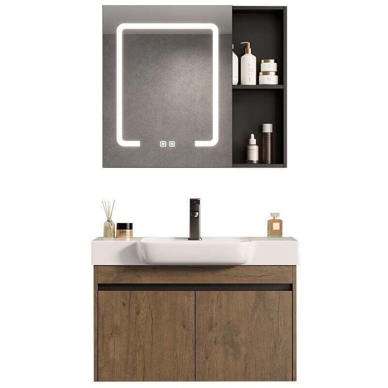 QW- Aluminum Storage Smart Mirror Cabinet in the Bathroom, Bathroom Sink Set