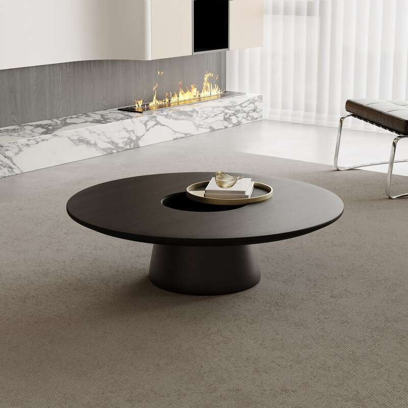 Italian Style Solid Wood Home Living Room Luxury Wooden Coffee Table