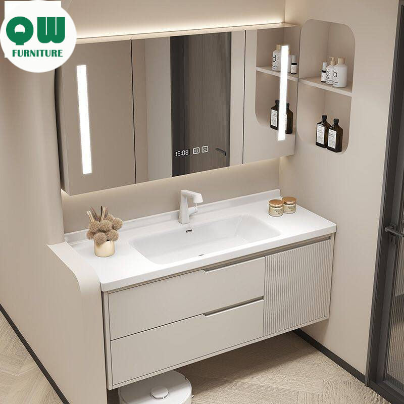 QW- Bathroom Sink Cabinet Set with Smart Mirror