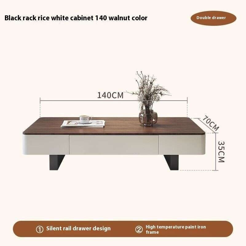 Italian Style Rectangular Stone High-end Living Room Coffee Simple Modern Table for Home