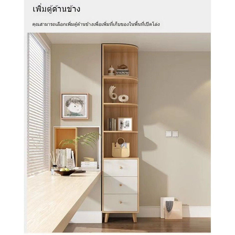 Solid Wood Bedroom Double Open Door Storage Cabinet Simple Wardrobe Multiple Sizes